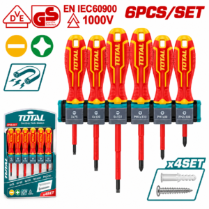 JUEGO DESTORNILLADORES DIELECTRICOS 1000 VOLTIOS