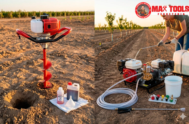 Eficiencia en el sector agro: Optimización del trabajo con fumigadoras estacionarias y ahoyadoras de motor