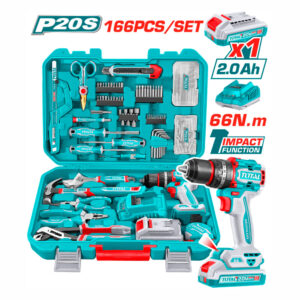 TALADRO IANALAMBRICO 1/2 20V 66NM+BATERIA+KITHERRAMIENTA16PZ