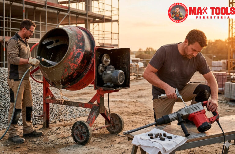 Maquinaria para construcción: Claves de mantenimiento para mezcladoras de concreto y demoledores en obra