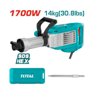 DEMOLEDOR SDS HEX 1700W 50 JULES 14KG SUPER TOTAL