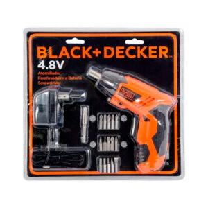 ATORNILLADOR INALAMBRICO 4.8 V +15 ACCESORIOS BLACK AND DECKER
