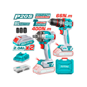 COMBO TOTAL TALADRO+LLAVE DE IMPACTO Y ACCES. UTCKLI20275