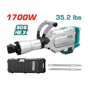 DEMOLEDOR INDUSTRIAL TOTAL SDS HEX 1700W 45J CAJA UTH215456