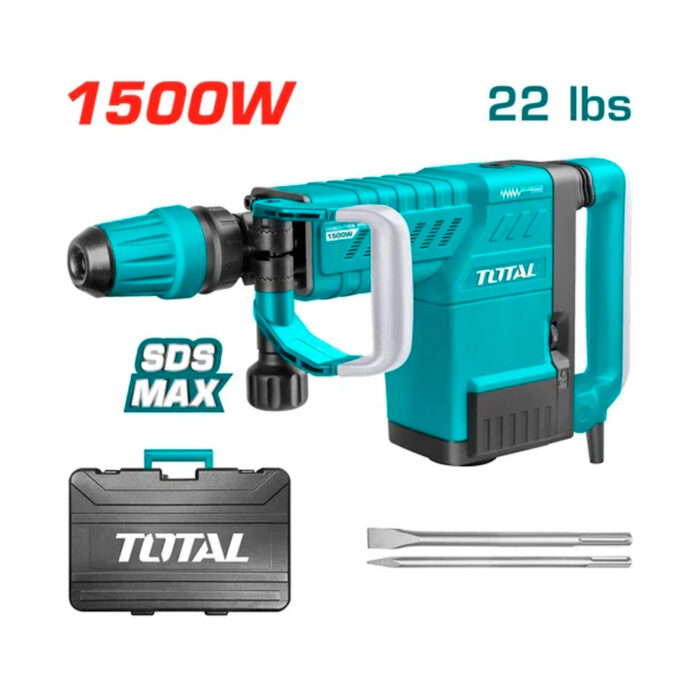 DEMOLEDOR-SDS-MAX-1500W-25JOULES-CAJA-PLASTICA-INDUSTRIAL-TOTAL