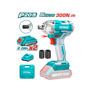 LLAVE DE IMPACTO 20V (1/2") 300NM + 2 BATERIAS 2,0AH / SUPER SELECT (TOTAL)