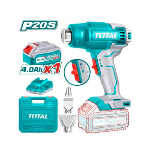 PISTOLA CALOR 20V + 1 BATERIA 4,0AH+ CARGADOR (INCLUYE 3 BOQUILLAS) (TOTAL)